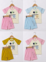 Baby Boy Cotton T-Shirt & Half Pants Set