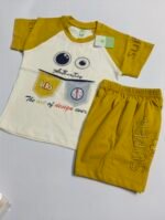Baby Boy Cotton T-Shirt & Half Pants Set - Image 2