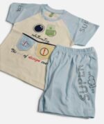 Stylish Baby Boy Cotton T-Shirt & Half Pants Set - Image 3