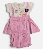 "So Cute" Design Baby Girls Frock - Image 3